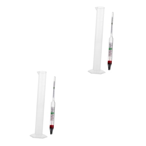 Gatuida 2 Sätze Salinitätsmesser Wasser Pool-Tester Teich Thermometer pool salz tester Schwimmbadsalz Professionelles Aquarientestgerät Densitometer für Aquarien Aquarien-Aräometer Plastik von Gatuida