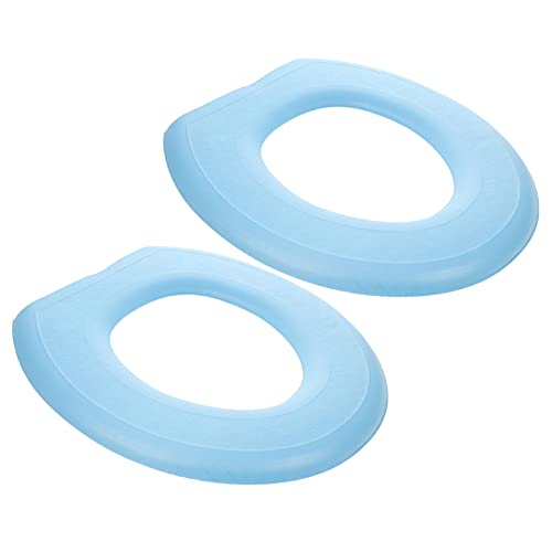 Gatuida 2 Sätze Wc-sitzkissen Toilettenauflage Stallmatten Wc-sitzschutz Toilettensitzbeschläge Universeller Toilettensitz Wc-Riser-Kissen Warme Toilettenabdeckungen Eva Blue 2 Stücke * 2 von Gatuida