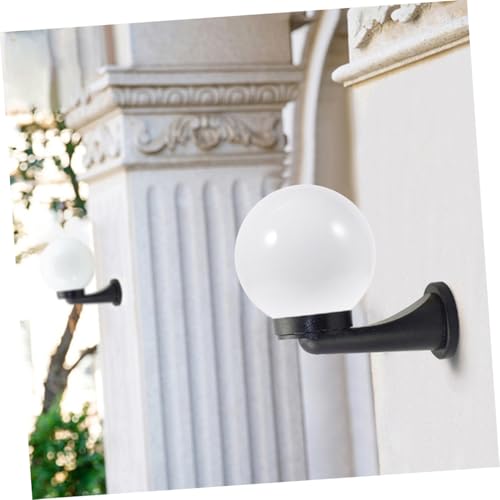 Gatuida 2 Stück Acryl Kugel Lampenschirme Ø Mattweiß Outdoor Wandlampen Ersatz Lampenabdeckung Wetterfest Garten Laterne Beleuchtungsschutz von Gatuida