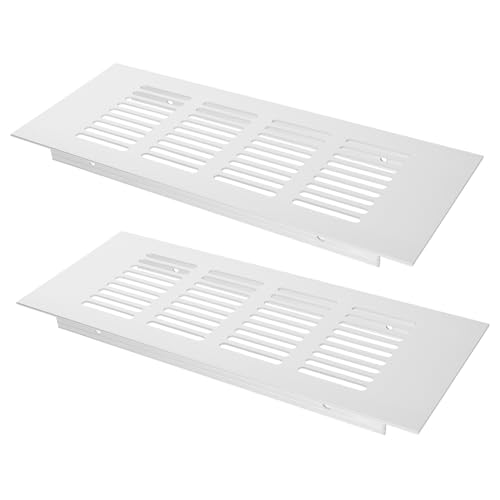 Gatuida 2 Stück Aluminium Lüftungsgitter Rechteckig für Schränke und Möbel Weiß Langlebiges Aluminiumlegierung Ventilationsgitter für Bad Flur Schuhschrank Einfache Montage Gatuida 2 Stück Aluminium Lüftungsgitter Rechteckig für Schränke und Möbel Weiß Langlebiges Aluminiumlegierung Ventilationsgitter für Bad Flur Schuhschrank Einfache Montage von Gatuida