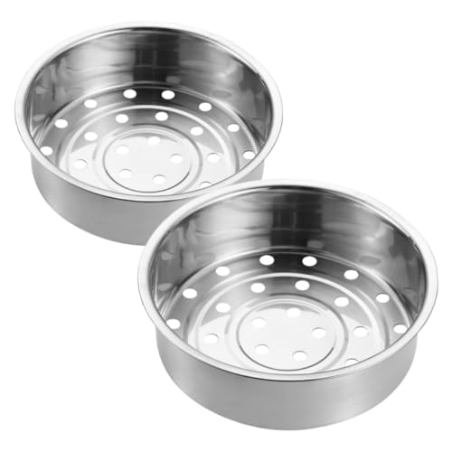Gatuida 2 Stück Edelstahl Dampfkorb Teilig Dicker Dampfeinsatz für Reiskocher Gemüse und Meeresfrüchte Dampfgareinsatz Multifunktional für Dünsten Kochen und Porridge Zubereitung Zuhause von Gatuida