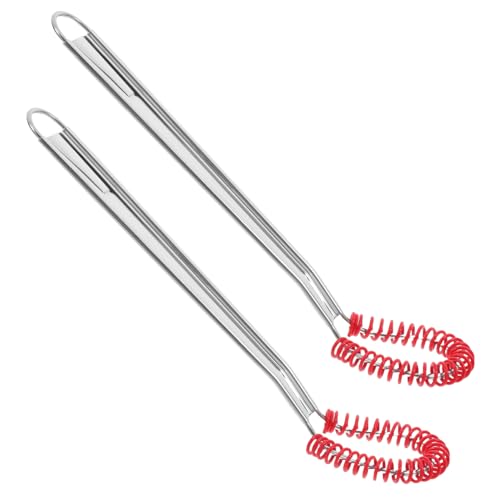 Gatuida 2 Stück Edelstahl Handrührer mit Silikon Spitze Kratzfestes Manuelles Küchenwerkzeug für Sanftes Mixen und Rühren Ergonomischer Griff für Komfortable Handhabung für Empfindliche von Gatuida