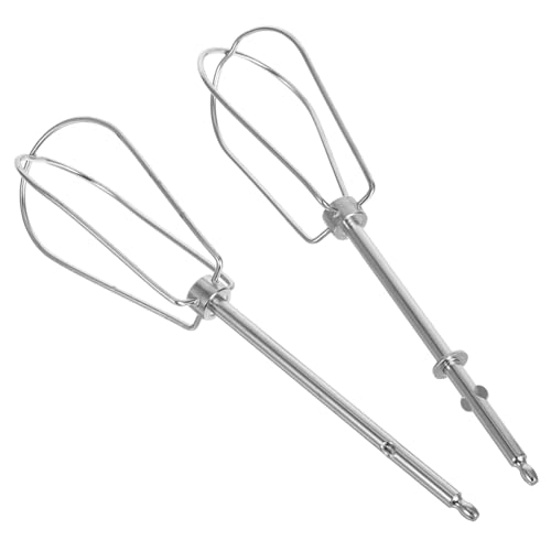 Gatuida 2 Stück Edelstahl Rührbesen Ersatzaufsätze Teilig für Handmixer Vielseitige Schneebesen Zubehörteile Robust Einfach zu Reinigen Geeignet zum Schlagen Rühren und Wiederverwendbar von Gatuida