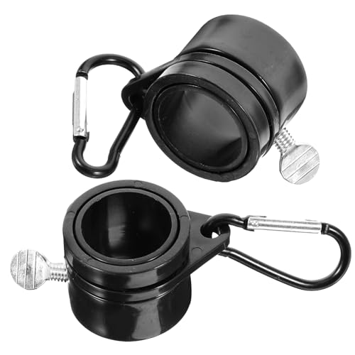 Gatuida 2 Stück Fahnenmast Ringe mit Metallclip Befestigungsringe für Fahnenmasten Schwarz Robuste und Drehbare Flaggenhalter für Einfache und Demontage Gatuida 2 Stück Fahnenmast Ringe mit Metallclip Befestigungsringe für Fahnenmasten Schwarz Robuste und Drehbare Flaggenhalter für Einfache und Demontage von Gatuida