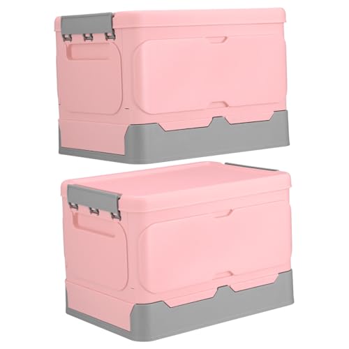 Gatuida 2 Stück Faltbare Aufbewahrungsboxen Mittelgroß Robuste Dicke Aufbewahrungskörbe in Platzsparend Vielseitig für Haushalt Reisen Auto Einfache Handhabung Stilvolles Design von Gatuida