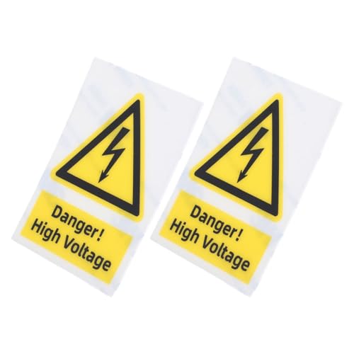Gatuida 2 Stück Gelbe Hochspannungswarnaufkleber Selbstklebend mit Starkem Haftkleber Elektrische Warnzeichen für Innen Außenbereiche Vielseitig Einsetzbar in Industrie Gewerbe und Gatuida 2 Stück Gelbe Hochspannungswarnaufkleber Selbstklebend mit Starkem Haftkleber Elektrische Warnzeichen für Innen Außenbereiche Vielseitig Einsetzbar in Industrie Gewerbe und von Gatuida