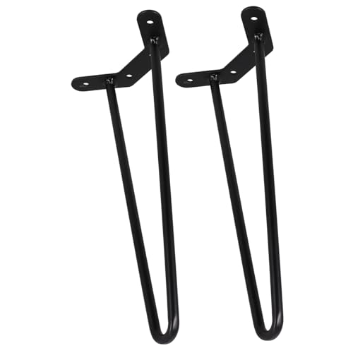 Gatuida 2 Stück Haarnadel Tischbeine Metall für Esstische Couchtische Schreibtische Stabil und Langlebig für DIY Möbelprojekte von Gatuida