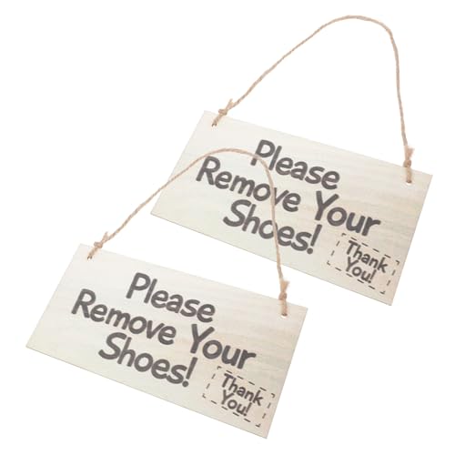Gatuida 2 Stück Holz Türschild Bitte Schuhe Ausziehen Dekoratives Hängendes Schild für Haustür Büro Hotel Stilvolle Wanddekoration für Zuhause Gatuida 2 Stück Holz Türschild Bitte Schuhe Ausziehen Dekoratives Hängendes Schild für Haustür Büro Hotel Stilvolle Wanddekoration für Zuhause von Gatuida