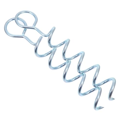 Gatuida 2 Stück Hund Bodenanker Edelstahl Spiralförmige Camping Pfähle Hochleistungs Erdanker für Outdoor Hunde Fixierung für Camping Wandern Picknick von Gatuida