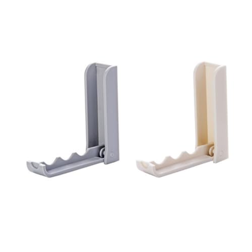 Gatuida 2 Stück Klappbare Selbstklebende Türhaken Beige Faltbare Wandhaken ohne Bohren Multifunktional für Mantel Handtuch Tasche Küche Schlafzimmer Badezimmer von Gatuida