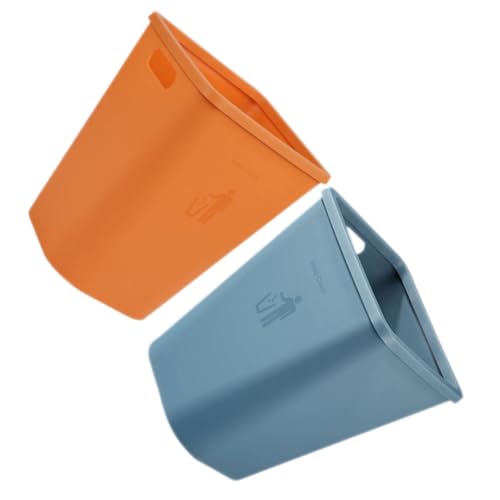 Gatuida 2 Stück Küchenmülleimer Nordischer Stil ohne Deckel Große Haushaltsabfallbehälter aus Robustem Kunststoff in Blau und Orange für Wohnzimmer und Bad Einfache Mülltrennung und Gatuida 2 Stück Küchenmülleimer Nordischer Stil ohne Deckel Große Haushaltsabfallbehälter aus Robustem Kunststoff in Blau und Orange für Wohnzimmer und Bad Einfache Mülltrennung und von Gatuida