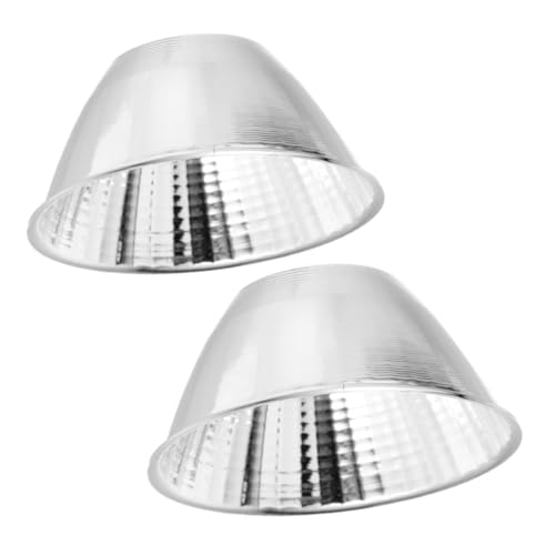 Gatuida 2 Stück LED Taschenlampen Reflektor Hochhellige Spotlight Reflektorbecher Ersatzteil Antiblend Lichtdiffusor Optimierter Reflektor für Outdoor Sport und Notfälle von Gatuida