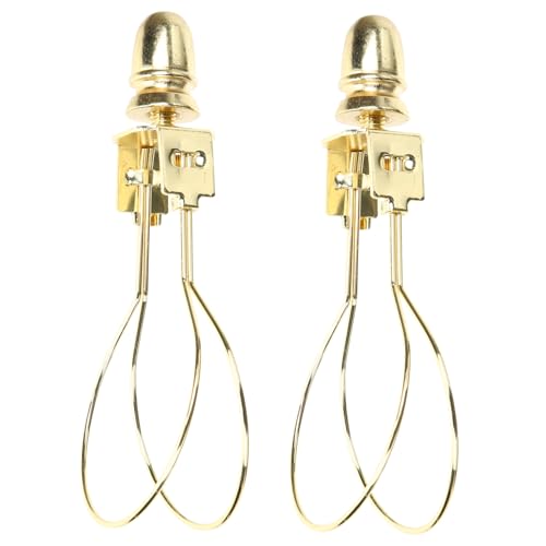 Gatuida 2 Stück Lampenschirm Adapter Clip Langlebiger Lampenfassung Halter für Tischlampe und Stehlampe Einfache Installation Rostfrei Geeignet für DIY Lampenschirme und von Gatuida