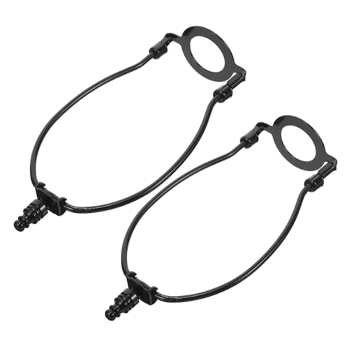 Gatuida 2 Stück Lampenschirm Harp Halter Lampenfassung Schwarz Abnehmbar für DIY Lampenherstellung Einfache Montage Geeignet für Tischlampen Lampenreparatur Minimalistisches Design für von Gatuida