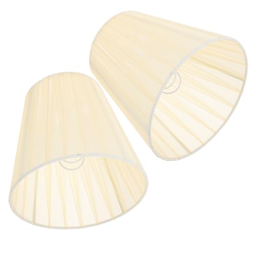 Gatuida 2 Stück Lampenschirm aus Halbtransparentem Beigem Gauze Clip lampe Abdeckung für Deckenleuchte Blendfreier Lampenschutz Stilvoll und Einfach zu Montieren Wohnliche Raumdekoration von Gatuida