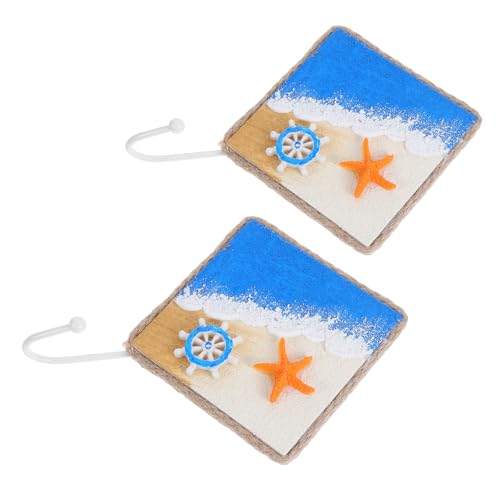 Gatuida 2 Stück Mediterrane Wandhaken Handbemalt mit Maritimem Design Stabile Handtuchhalter für Stranddeko Farbenfrohe Küsten-wandkunst für Flur und Badezimmer Gatuida 2 Stück Mediterrane Wandhaken Handbemalt mit Maritimem Design Stabile Handtuchhalter für Stranddeko Farbenfrohe Küsten-wandkunst für Flur und Badezimmer von Gatuida