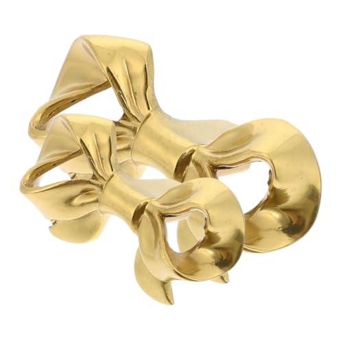 Gatuida 2 Stück Messing Bowknot Schrankgriff Dekorativer Möbelknauf für Küchenschränke und Robustes Messingmaterial Geeignet für Kommoden Kleiderschränke Vielseitig Einsetzbar Einfache von Gatuida