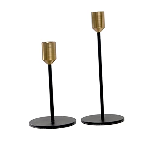 Gatuida 2 Stück Metall Kerzenhalter Einfacher Einkopf Kerzenständer Rutschfester Basis Schwarz Gold Kleine und Große für Hochzeit Valentinstag und Festdekoration Gatuida 2 Stück Metall Kerzenhalter Einfacher Einkopf Kerzenständer Rutschfester Basis Schwarz Gold Kleine und Große für Hochzeit Valentinstag und Festdekoration von Gatuida