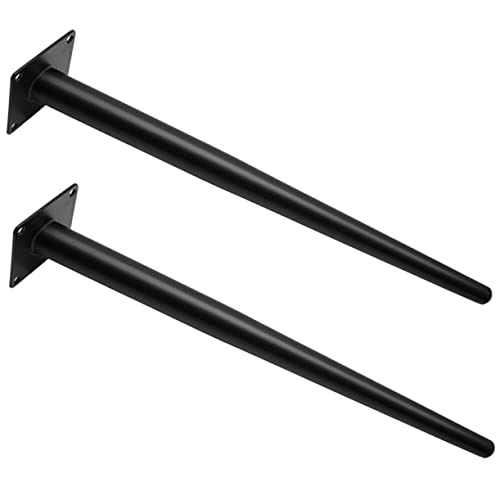Gatuida 2 Stück Metall Möbelfüße Schwarz Schräg Konische Tisch und Schrankbeine Stabile Ersatzbeine für Möbel Geeignet für Couchtisch Stuhl Sofa und Kommode von Gatuida