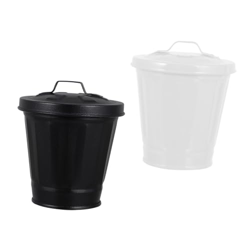 Gatuida 2 Stück Mini Mülleimer mit Deckel aus Robustem Metall Kreativer Tischabfalleimer und Blumentopf für Wohnzimmer Schlafzimmer Vielseitig Modisch Gestaltet Gatuida 2 Stück Mini Mülleimer mit Deckel aus Robustem Metall Kreativer Tischabfalleimer und Blumentopf für Wohnzimmer Schlafzimmer Vielseitig Modisch Gestaltet von Gatuida