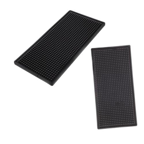 Gatuida 2 Stück PVC Rutschfeste Bar Küchentheke Matte Strapazierfähige Hitzebeständige Gummi Unterlage Wiederverwendbare Abtropfmatte für Barbedarf und Küchenspüle von Gatuida