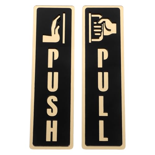 Gatuida 2 Stück Push- und Pull-Schilder – Pull-Push-Türaufkleber, Sicherheitsschild-Aufkleber für Schaufenster, Salon, Café, Restaurant, Büro, Geschäft Gatuida 2 Stück Push- und Pull-Schilder – Pull-Push-Türaufkleber, Sicherheitsschild-Aufkleber für Schaufenster, Salon, Café, Restaurant, Büro, Geschäft von Gatuida