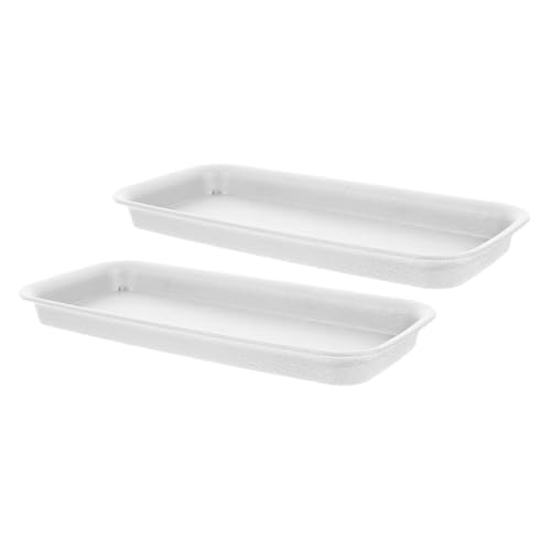 Gatuida 2 Stück Rechteckige Pflanzenschalen Wiederverwendbare Blumentopf untersetzer mit Rutschfester Basis Minimalistisches Design Geeignet für Indoor und Outdoor Pflanzen Schützende Gatuida 2 Stück Rechteckige Pflanzenschalen Wiederverwendbare Blumentopf untersetzer mit Rutschfester Basis Minimalistisches Design Geeignet für Indoor und Outdoor Pflanzen Schützende von Gatuida