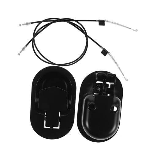 Gatuida 2 Stück Recliner Zuggriff Ersatzteil mit Federkabel Schwarz Sofa Zubehör für Relaxsessel Reparatur Langlebiger Aluminiumlegierung Hebel für Couch Entriegelung von Gatuida