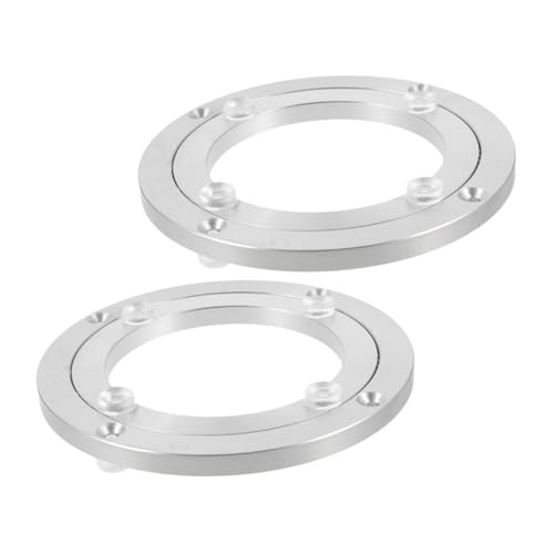 Gatuida 2 Stück Schwerer Drehbarer Aluminiumlegierung Drehteller mit Rutschfester Oberfläche und Geräuschloser Lagerung für Esstisch Servierplatte und Küchenpräsentation Gatuida 2 Stück Schwerer Drehbarer Aluminiumlegierung Drehteller mit Rutschfester Oberfläche und Geräuschloser Lagerung für Esstisch Servierplatte und Küchenpräsentation von Gatuida