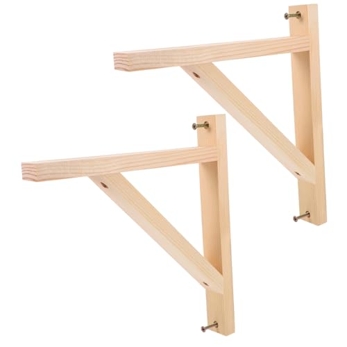 Gatuida 2 Stück Schwerlast Holz Regalträger Dreieckig Wandhalterung für Küchen Bad Wohnzimmer Multifunktionale Wandregalhalterung Platzsparend und Belastbar für Bücher Fernseher Pflanzen Gatuida 2 Stück Schwerlast Holz Regalträger Dreieckig Wandhalterung für Küchen Bad Wohnzimmer Multifunktionale Wandregalhalterung Platzsparend und Belastbar für Bücher Fernseher Pflanzen von Gatuida