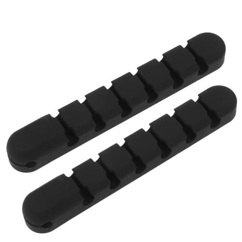 Gatuida 2 Stück Selbstklebende Kabelclips Schwarz mit Löchern Silikon Kabelhalter für Schreibtisch und Wand Kabelmanagement für Datenkabel Ladekabel Flexibler Organizer für Büro und Gatuida 2 Stück Selbstklebende Kabelclips Schwarz mit Löchern Silikon Kabelhalter für Schreibtisch und Wand Kabelmanagement für Datenkabel Ladekabel Flexibler Organizer für Büro und von Gatuida