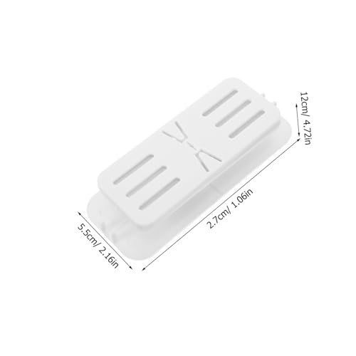 Gatuida 2 Stück Selbstklebende Power Strip Halterung aus Abs Wandmontierbar Bohrfrei Starke Tragkraft Einfacher Kabelorganizer für in Küche und Büro von Gatuida