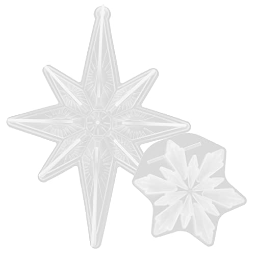 Gatuida 2 Stück Silikonform Snowflake Teilig Flexible Gießform für Epoxidharz DIY Glatte Oberfläche Wiederverwendbar Schadstofffrei für Weihnachtsdeko und Bastelprojekte von Gatuida