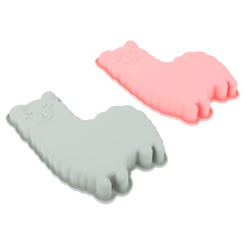 Gatuida 2 Stück Teiliges Alpaka Silikon Kuchenform Langlebige Antihaftbeschichtete Backform aus Lebensmittelechtem Silikon Hitzebeständig und Einfach zu Entformen für Kuchen und Desserts von Gatuida