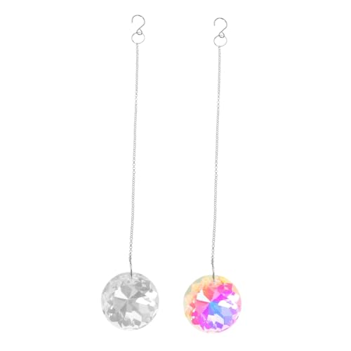 Gatuida 2 Stück Teiliges Deckenventilator Zugkettenerweiterungs Kristallkugel Langlebig und Sicher Dekorativer Kristallanhänger für Fenster und Wohnräume Stilvolle Hänge deko für Zuhause von Gatuida