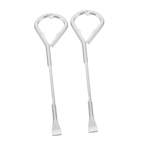 Gatuida 2 Stück Teiliges Dosenöffner Multifunktionaler Eimeröffner und Lackdosenöffner mit Flaschenöffner aus Metall für Haushalt und Industrie Einfache Handhabung Silberfarben zum von Gatuida