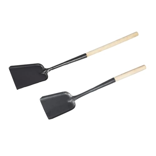 Gatuida 2 Stück Teiliges Feuerstelle Ascheschaufel mit Langem Holzgriff Leicht zu Reinigen Praktische und Ascheschaufel für Kamin Grill und Haushalt Robust und Handlich von Gatuida