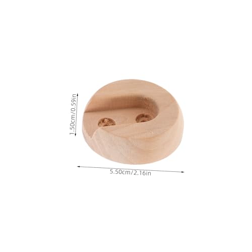 Gatuida 2 Stück Teiliges Holz Gardinenstangen Halterung Stabile Duschvorhangstangen Halter Einfach zu Montierende Gardinenstangen Befestigung für Bad und Schlafzimmer Design Robust und von Gatuida