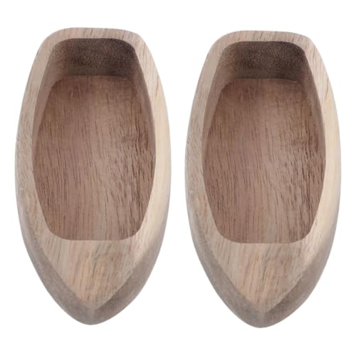 Gatuida 2 Stück Teiliges Holzkanu Modell Naturbelassene Miniatur Boote ohne Farbe DIY Desktop Boot Ornamente für Haus Büro Regal Natur Holzdeko mit Blanker Oberfläche Einfache Pflege von Gatuida