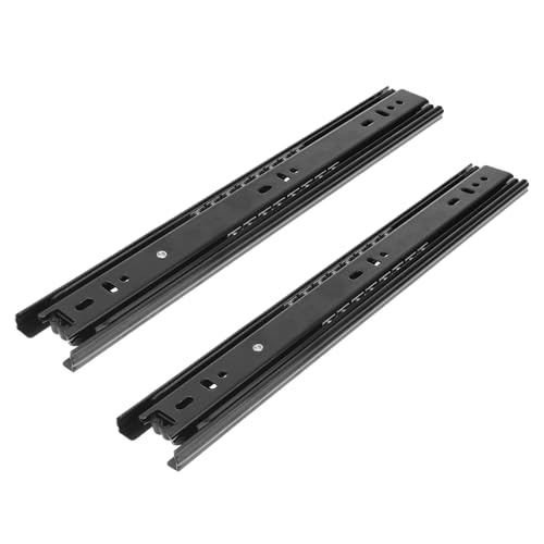 Gatuida 2 Stück Teiliges Kugelgelagerte Auszugsschienen mit Dämpfung Verschleißfest und Geräuscharm für Küchen Kleiderschrank Robustes Möbelgleitschienensystem von Gatuida