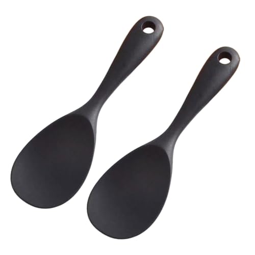 Gatuida 2 Stück Teiliges Langlebiger Reislöffel aus Hochwertigem Antihaftbeschichtet und Hitzebeständig Ergonomisch Geformt Praktische Küchenhelfer zum Einfachen Reisservieren und Kochen von Gatuida
