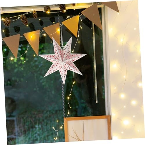 Gatuida 2 Stück Teiliges Papierlaternenhüllen Sternförmig Hängende Laternenabdeckung Leichtes Papier für Raumdeko Hochzeit Party Festival Nachtlicht Sternenhimmel von Gatuida