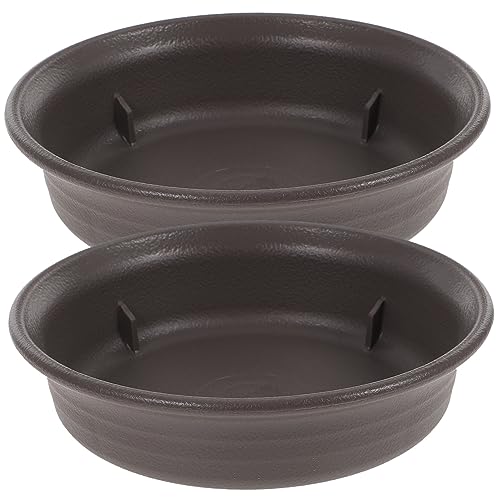 Gatuida 2stücke Blumentopf Untersetzer Runde Pflanzenuntersetzer Aus Kunststoff Wasserabfluss Tablett Für Zimmerpflanzen Topfschalen von Gatuida