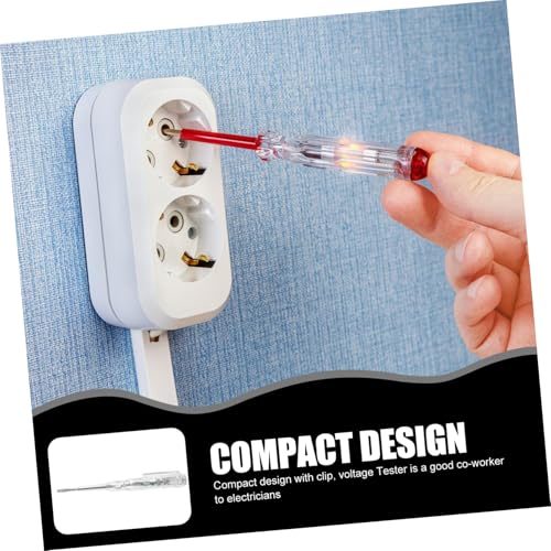 Gatuida 2 Stück Teiliges Spannungsprüfer schraubendreher Berührungsloser Elektrischer Stromkreistester mit LED anzeige Multifunktional für Elektroinstallationen und Haushaltsgeräte Gatuida 2 Stück Teiliges Spannungsprüfer schraubendreher Berührungsloser Elektrischer Stromkreistester mit LED anzeige Multifunktional für Elektroinstallationen und Haushaltsgeräte von Gatuida