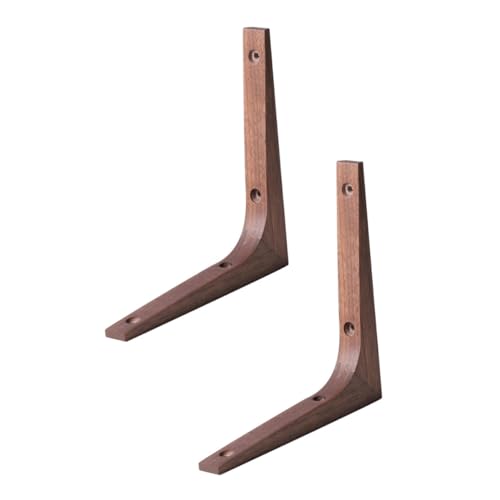 Gatuida 2 Stück Teiliges Stabile Holz Regalhalterungen aus Massivem Holz Robuste Wandregalstützen für Bücherregal Gartentisch und Wandmontage Langlebige Eckwinkel für Haushalt Büro und von Gatuida