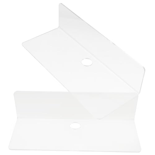 Gatuida 2 Stück Teiliges Transparent Wandregal Schwebend Robustes Platzsparendes Aufbewahrungsregal ohne Bohren für Bad Wohnzimmer Schlafzimmer Geeignet für Kosmetik Lautsprecher von Gatuida