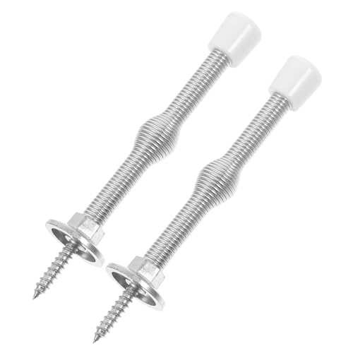 Gatuida 2 Stück Teiliges Türstopper mit Federmechanismus Schwerer Türhalter aus Zinklegierung und Kunststoff Geräuschdämpfend Schützend vor Türschlägen Einfache Installation ohne Bohren von Gatuida