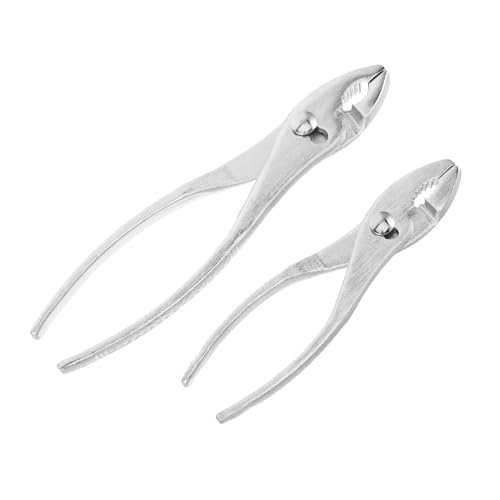 Gatuida 2 Stück Teiliges Verstellbares Rohrzangen Gezahntem Greiffläche Ergonomischen Griffen und Robustem Stahl Vielseitig Einsetzbar für Wasserrohre Muttern und Schlauchschellen zum von Gatuida