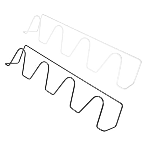 Gatuida 2 Stück Teiliges Wand schuhregal für Hausschuhe Nagelfreier Bad schlappenhalter Platzsparendes Wiederverwendbares Wandregal in Weiß und Schwarz Selbstklebend Einfach zu Montieren von Gatuida