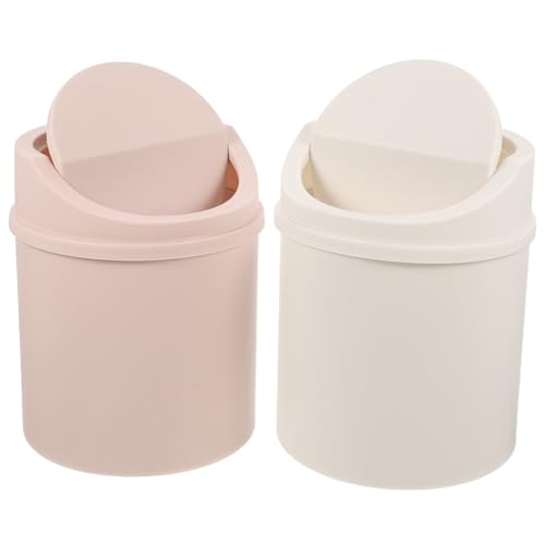 Gatuida 2 Stück Tischmülleimer mit Deckel Mini Desktop Abfalleimer aus Robustem Material Kompakt für Küche Wohnzimmer Büro Schlafzimmer Platzsparender Müllbehälter für Papier und Gatuida 2 Stück Tischmülleimer mit Deckel Mini Desktop Abfalleimer aus Robustem Material Kompakt für Küche Wohnzimmer Büro Schlafzimmer Platzsparender Müllbehälter für Papier und von Gatuida